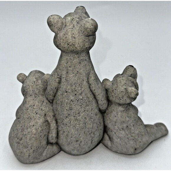 Vintage Quarry Critters Billy & Friends 3 Sad looking Bears Figurine 5.5”x6.5” - Picture 6 of 13